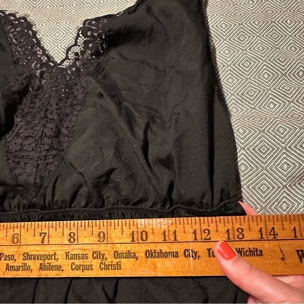 Oysho Black Lace Lingerie Teddy Romper EUC Size Small It#68